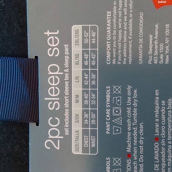 Men's Beer & Pretzel Food Print Pajama 2pc Set | Hanes | Small - Picture 5 of 10